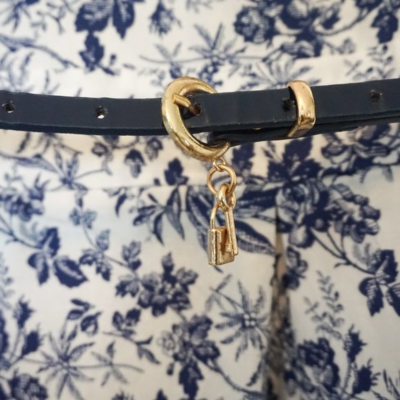 Suzy Shier Blue and White Floral Dress - Picture 2 of 6